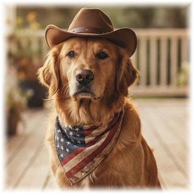 All-American pet portrait shirt