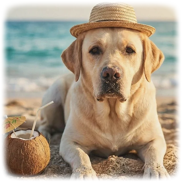 Beach Bum pet portrait shirt