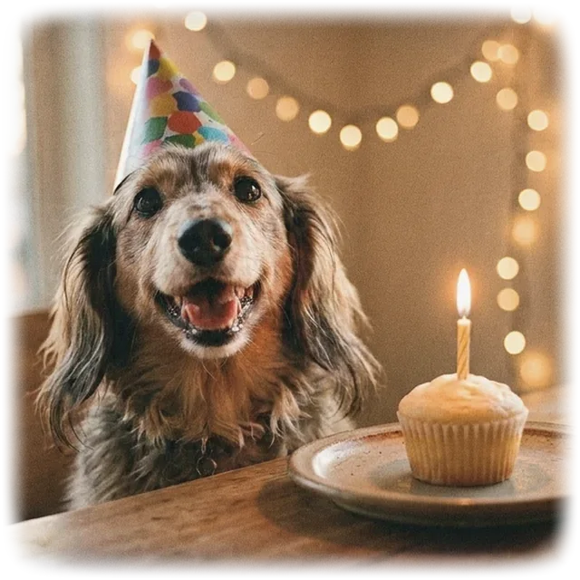 Birthday Pup pet portrait shirt