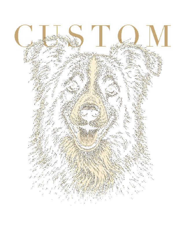 Gold Name - dog portrait shirt