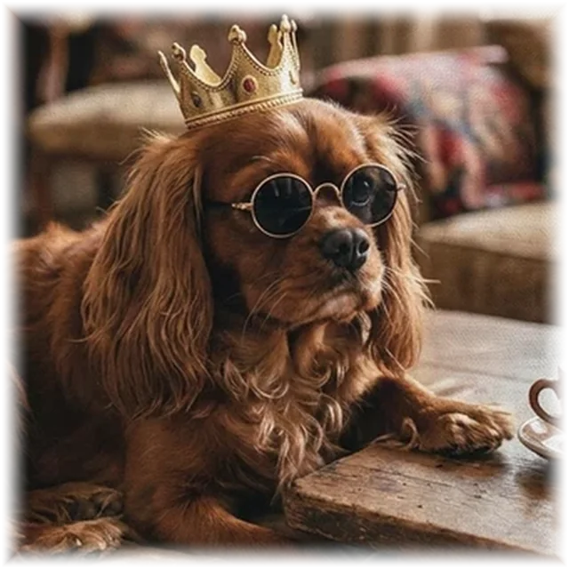 Royal Lounge pet portrait shirt