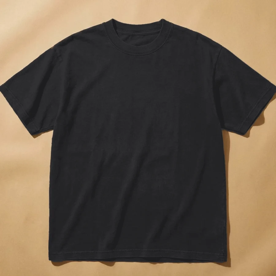 black t-shirt