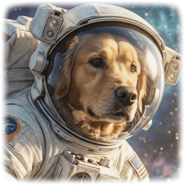 Astronaut pet portrait shirt