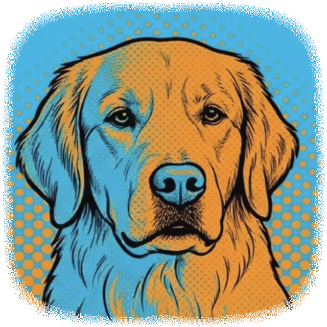 Pop Art AI dog portrait shirt