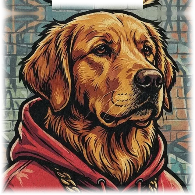 Streetwear pet portrait shirt