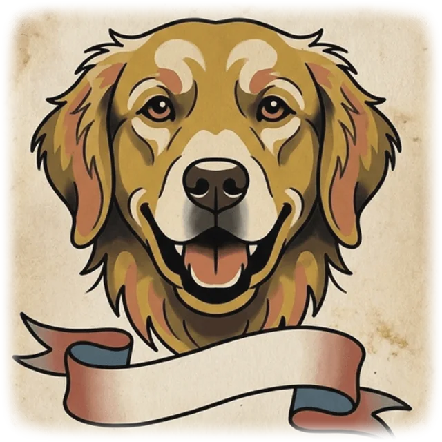 Vintage Tattoo pet portrait shirt